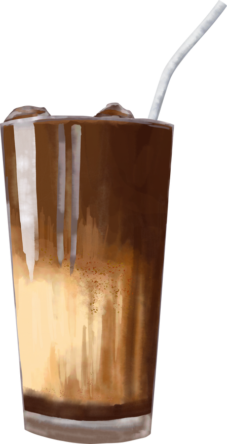 Iced mocha latte